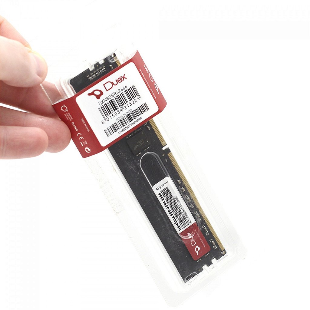 Detalhes de Memória Ram DDR4 Duex 8GB 2666Mhz Cor - Preta - DXN8GBR42666