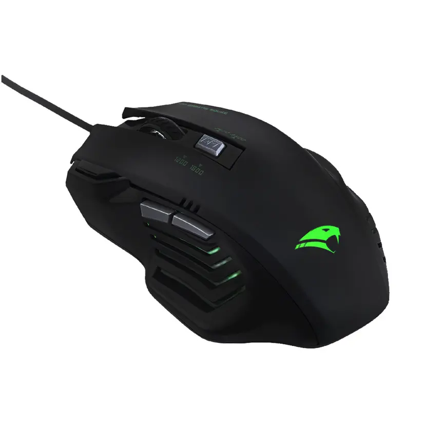 Detalhes de Mouse Gamer com Fio Viper Pro Phyton USB - Preto/Verde