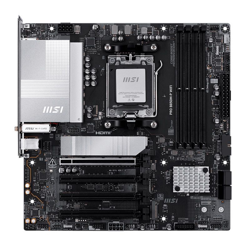 Placa MAE MSI PRO B850M-P Wifi AM5 Ryzen DDR5 Matx M.2 Nvme