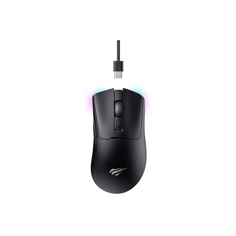Detalhes de Mouse Gamer Havit MS966SE Wireless RGB 10k DPI 7 Botões
