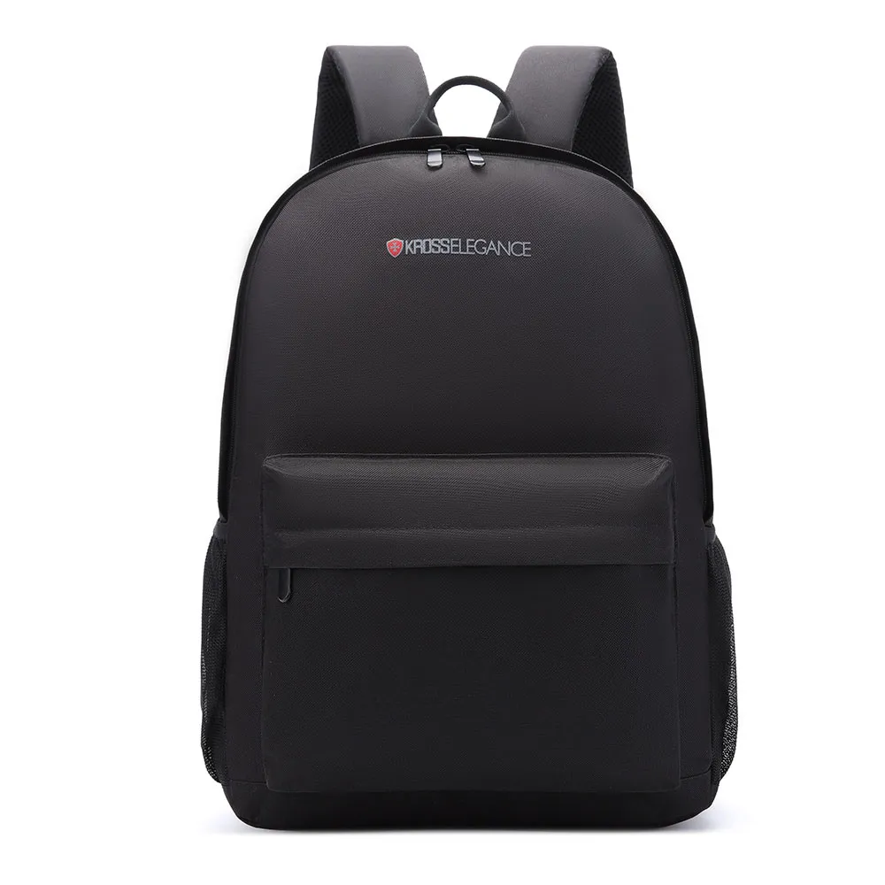 Detalhes de Mochila Kross Elegance Clean Black Para Notebook 15.6
