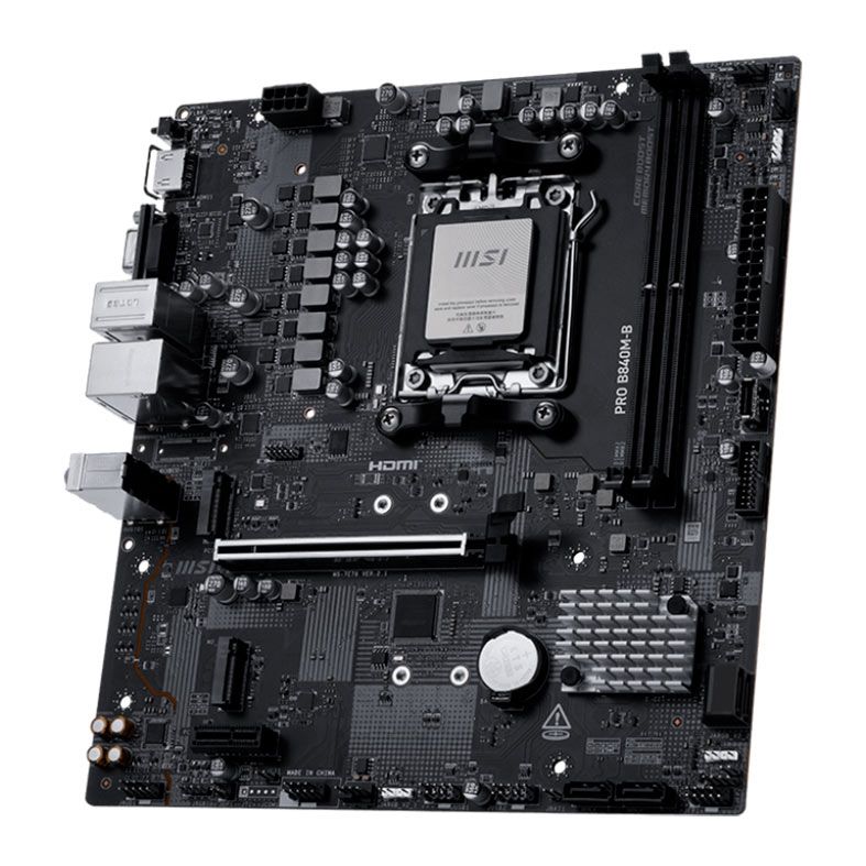 Detalhes de Placa Mae MSI Pro B840M-B DDR5 AM5 M-ATX B840 PRO-B840M-B