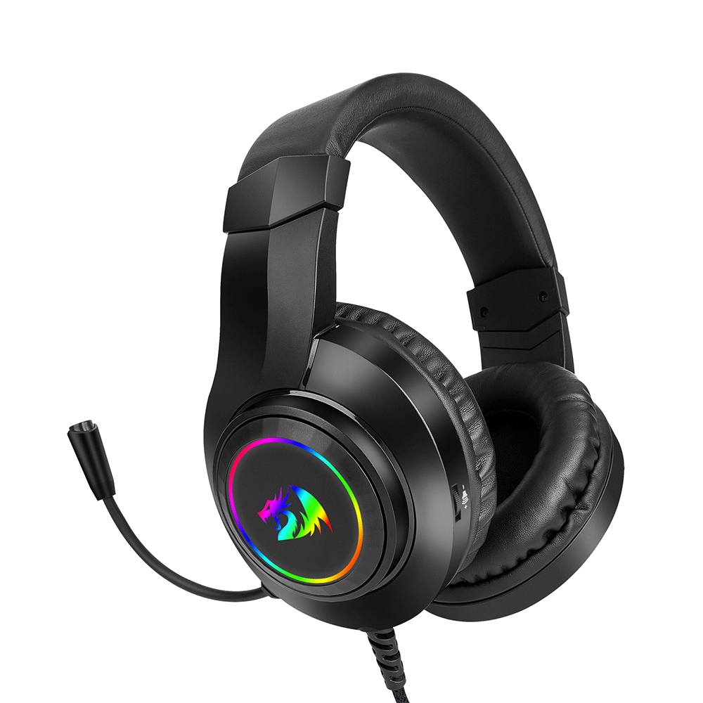 Detalhes de Headset Gamer Redragon Hylas Preto RGB H260RGB