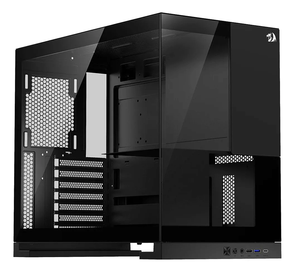 Detalhes de Gabinete Gamer Redragon Eternal Sem Fan Preto Ca-612b Preto