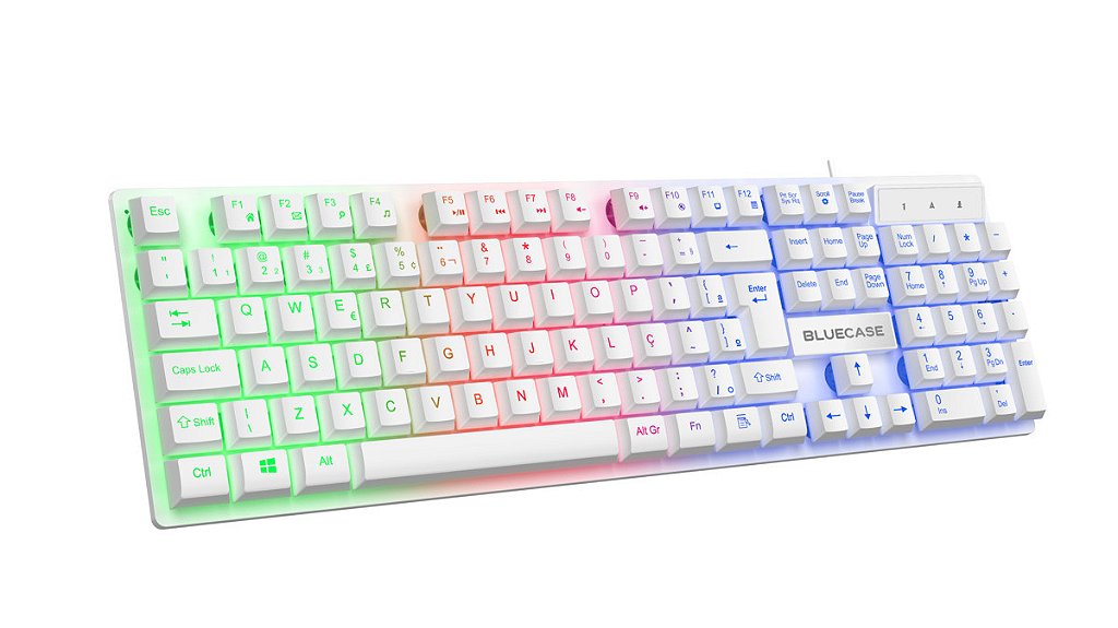 Detalhes de Kit Gamer Branco 4x1 Play Teclado Mouse Headset BGHPKM-01WBX