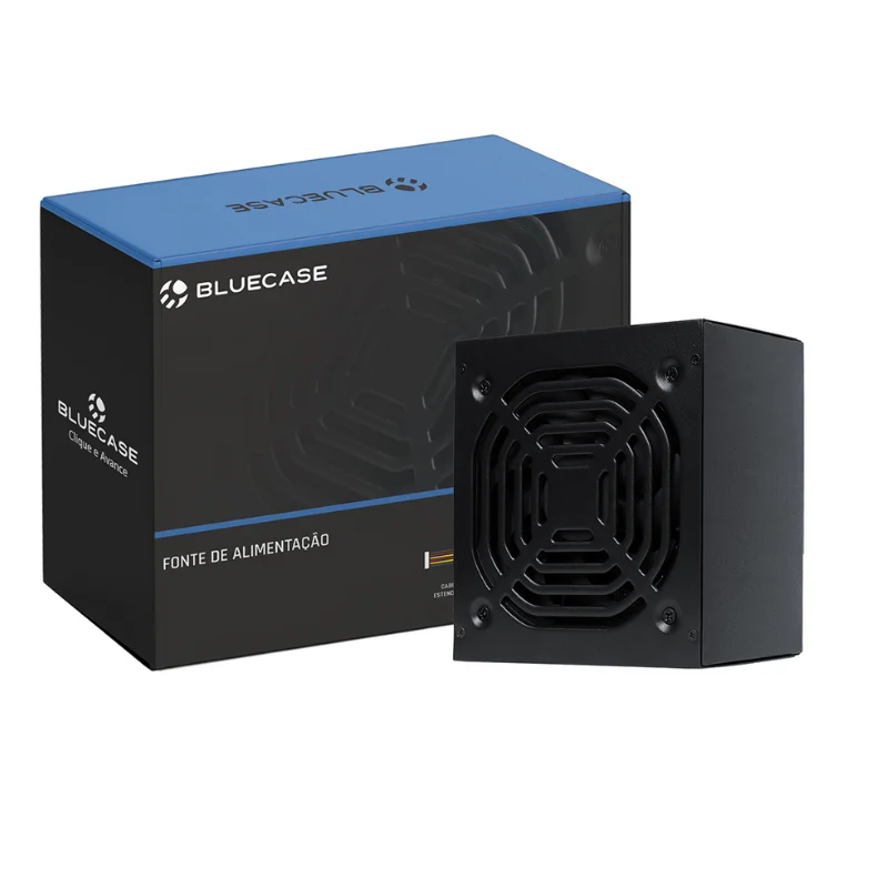 Fonte Bluecase 500w Atx Pfc Passivo C/cabo Preto BLU500CMPS2