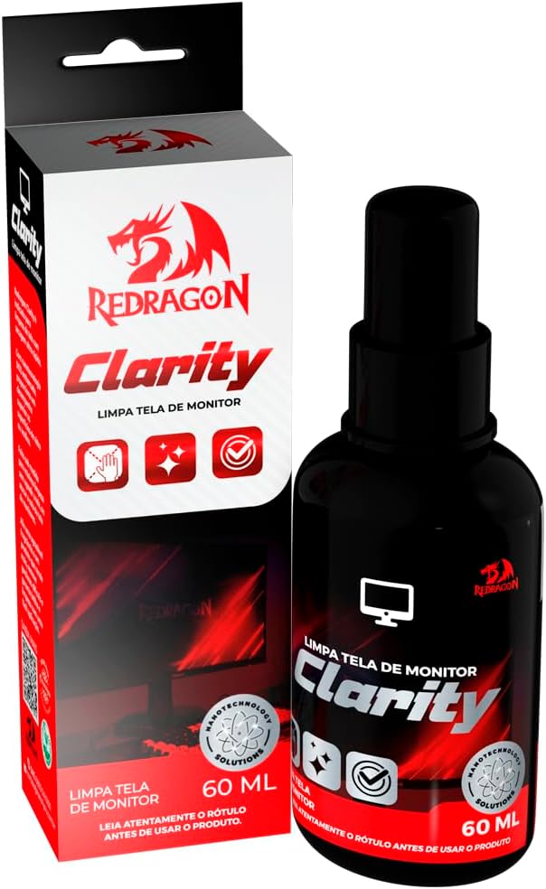 Detalhes de Redragon Clarity Solução Nano para Limpeza de Telas Monitor