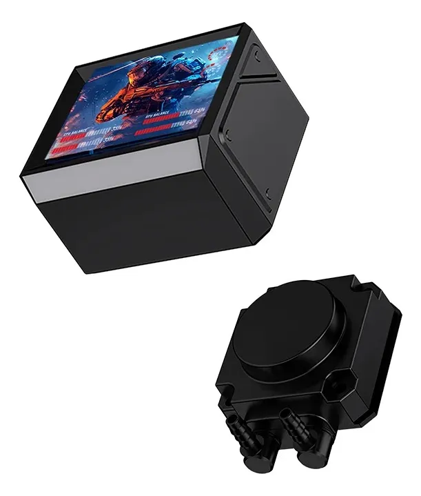 Detalhes de Water Cooler Gamer Round5 Notus 360 Argb Com Display Preto