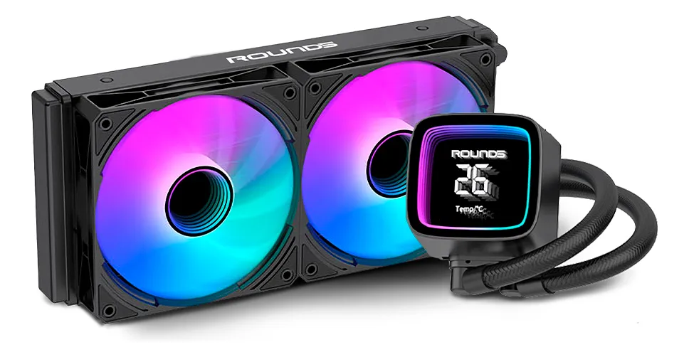 Detalhes de Water Cooler Gamer Round5 Boreah 240 Argb Preto