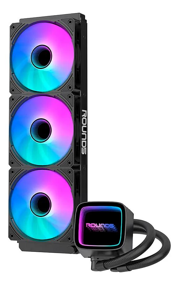 Detalhes de Water Cooler Gamer Round5 Euros 360 Argb Preto