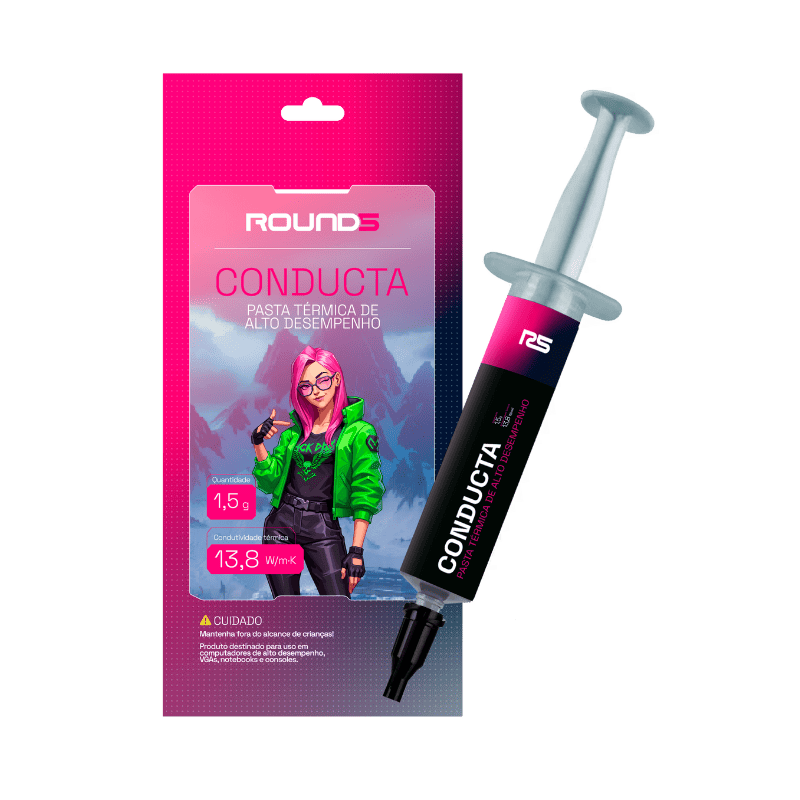 Pasta Termica Gamer Round5 Conducta 13,8 W/Mk Seringa - 1,5G