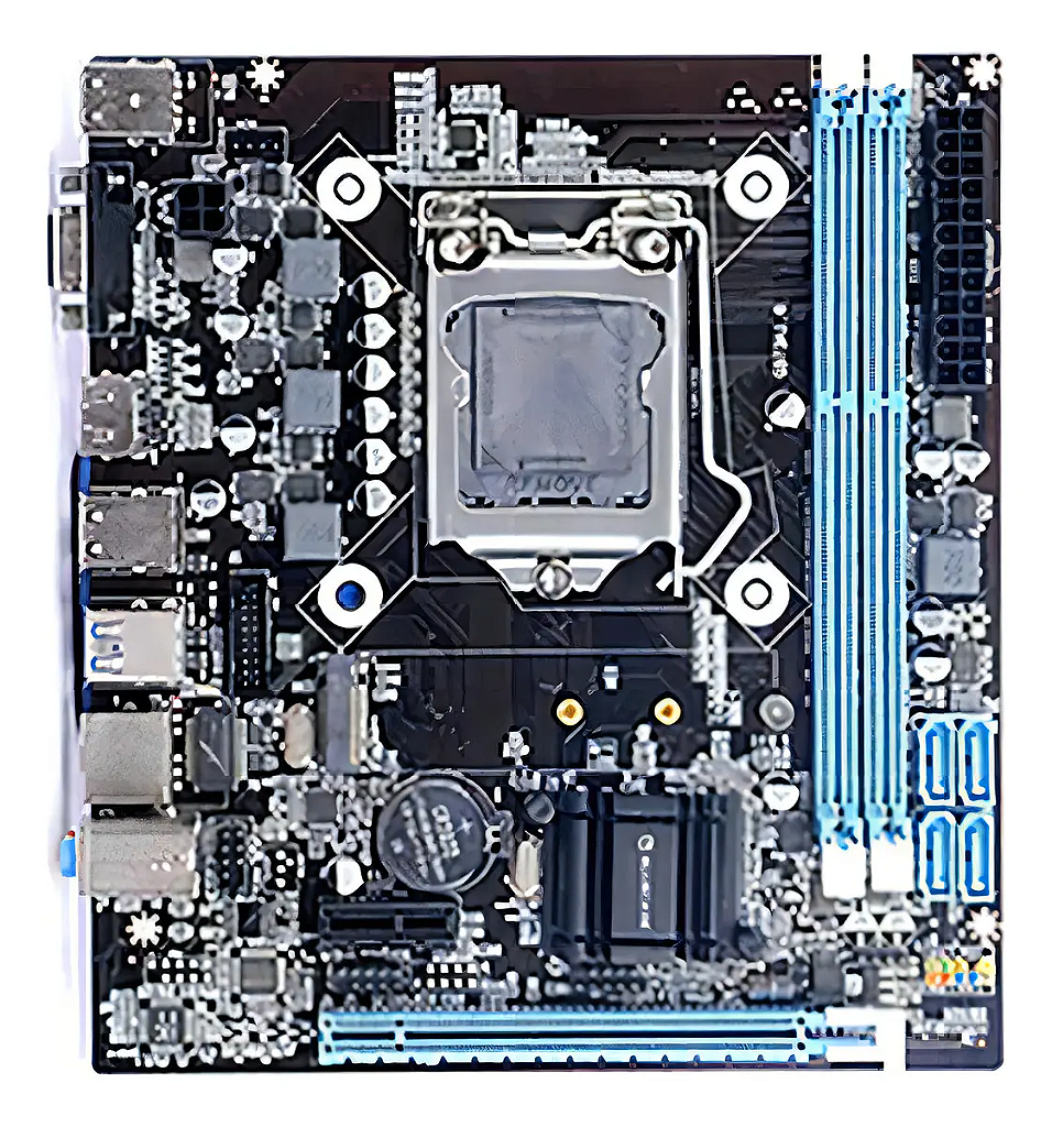 Detalhes de Placa Mãe Bluecase H110 Rev 3.0 LGA 1151 DDR4 32GB M.2 NVMe/SATA HDMI VGA Micro-ATX