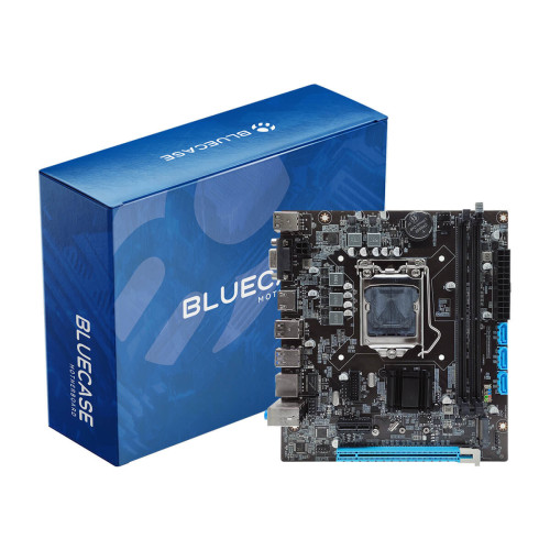 Placa Mãe Bluecase H110 Rev 3.0 LGA 1151 DDR4 32GB M.2 NVMe/SATA HDMI VGA Micro-ATX