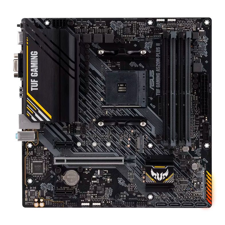 Detalhes de Placa Mãe Asus TUF GAMING A520M-PLUS WIFI AM4 4xDDR4 Chipset
