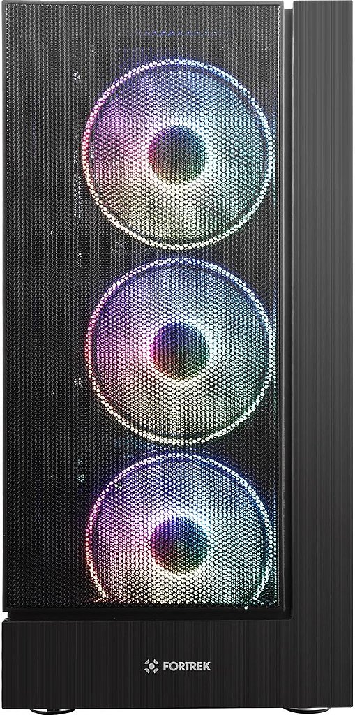Detalhes de Gabinete Gamer Cruiser Mid Tower Preto RGB Fortrek Cor Preta