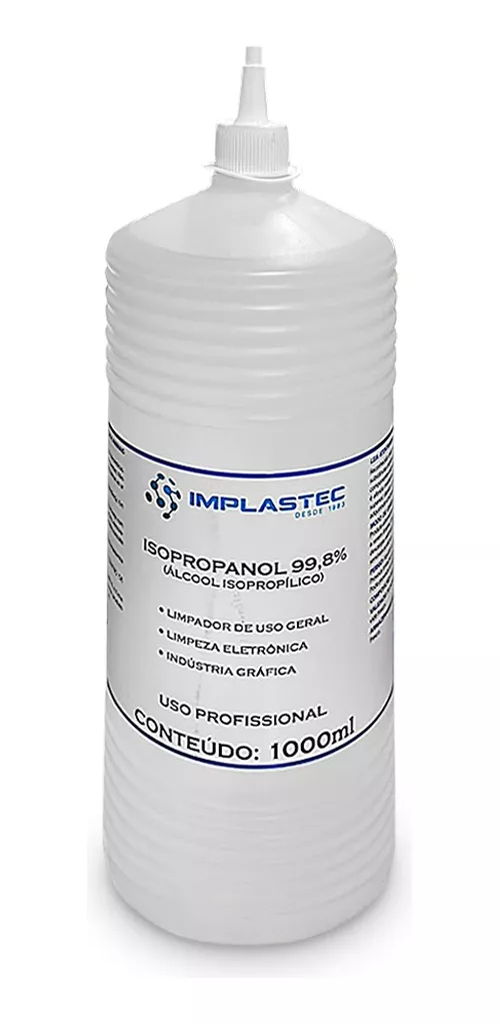 Álcool Isopropilico 99,8% 1 Lt Limpeza De Placa E Eletrônico