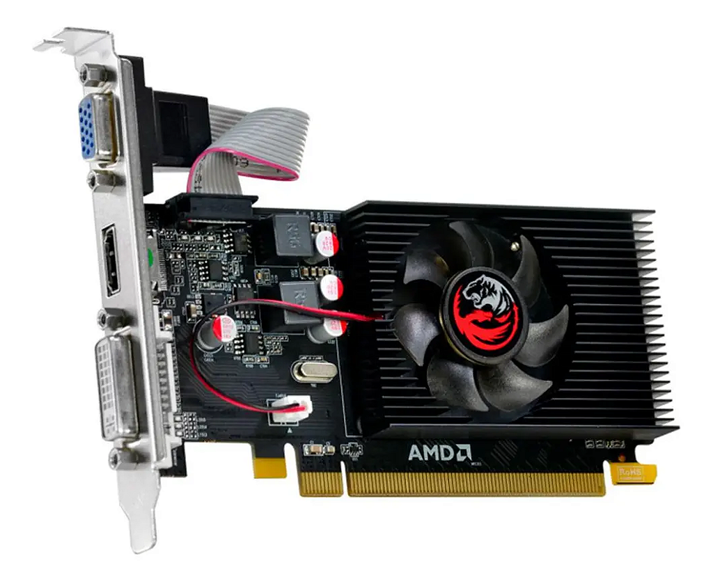 Detalhes de Placa De Vídeo Gamer Pcyes Radeon R5 230 2gb Dr3 64 Bits