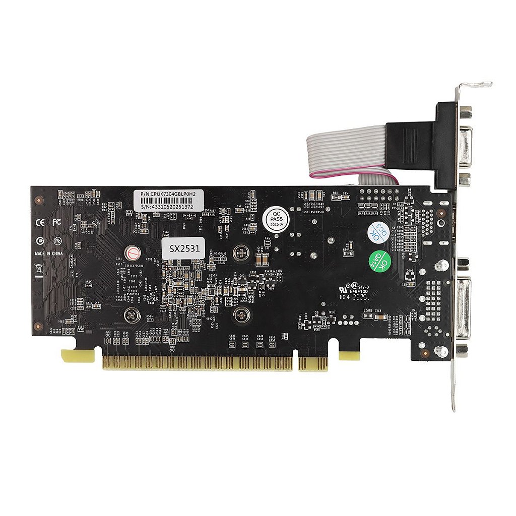 Detalhes de Placa De Vídeo Nvidia GeForce Gt 730 4gb 128bits Gpuk7304gbl