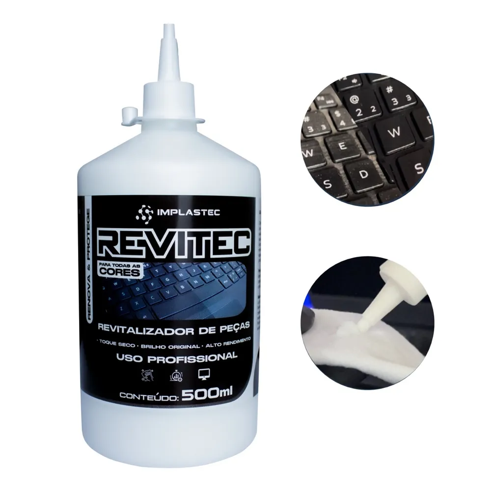 Revitec Implastec 500ml Revitalizador de Peças Plásticas