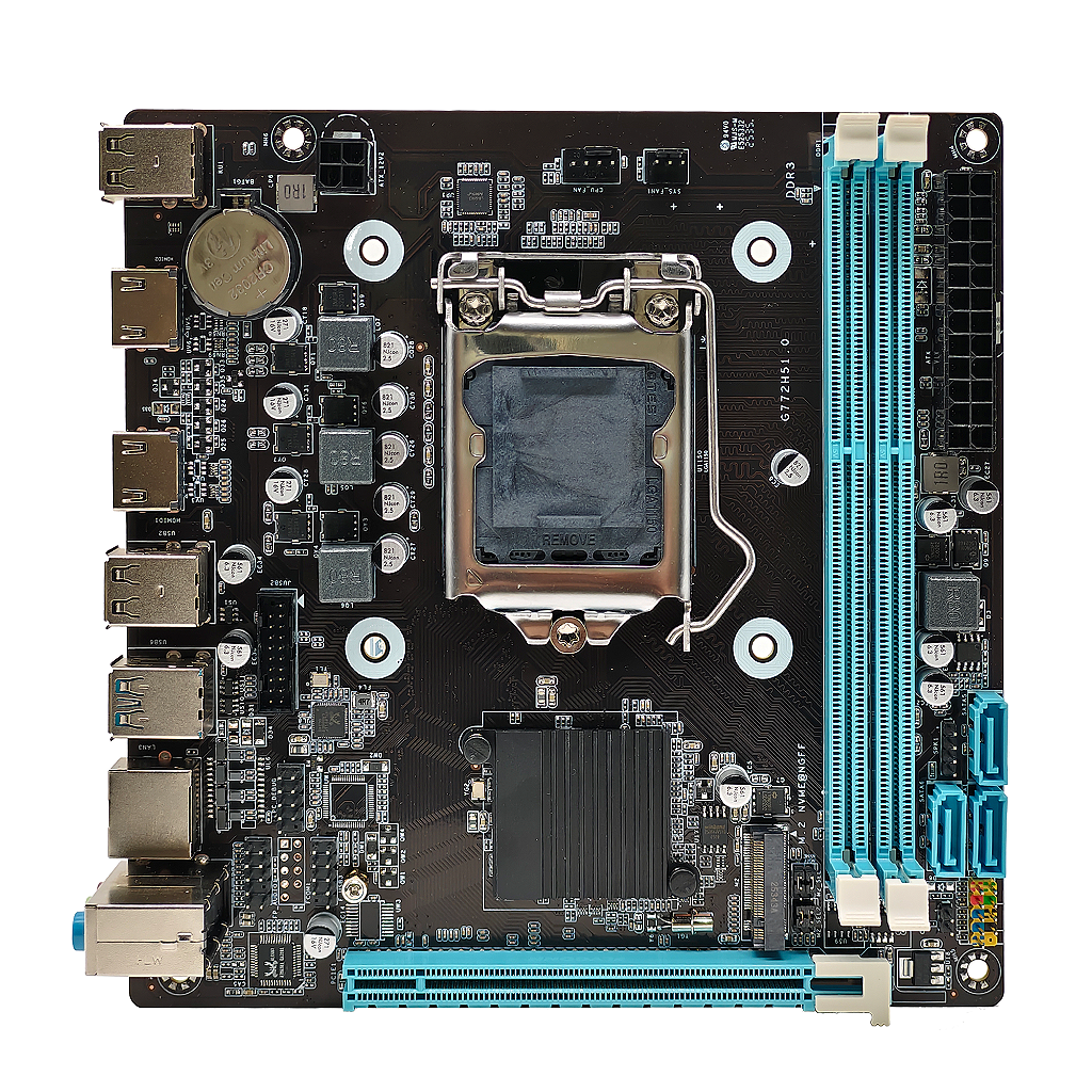 Detalhes de Placa Mãe Bluecase BMBH81-G32HGU-ITX mATX LGA 1150P DDR3