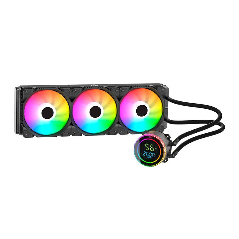 Detalhes de WaterCooler Duex Vision Display 360 ARGB Preto DXWC360VISION