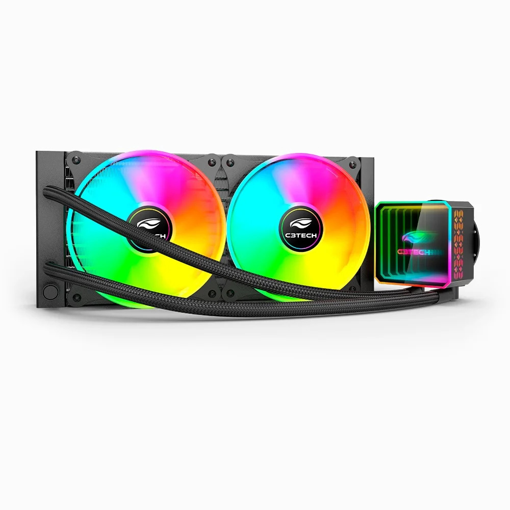 Water Cooler Gamer C3Tech FC-W240BKV2 240mm ARGB Preto
