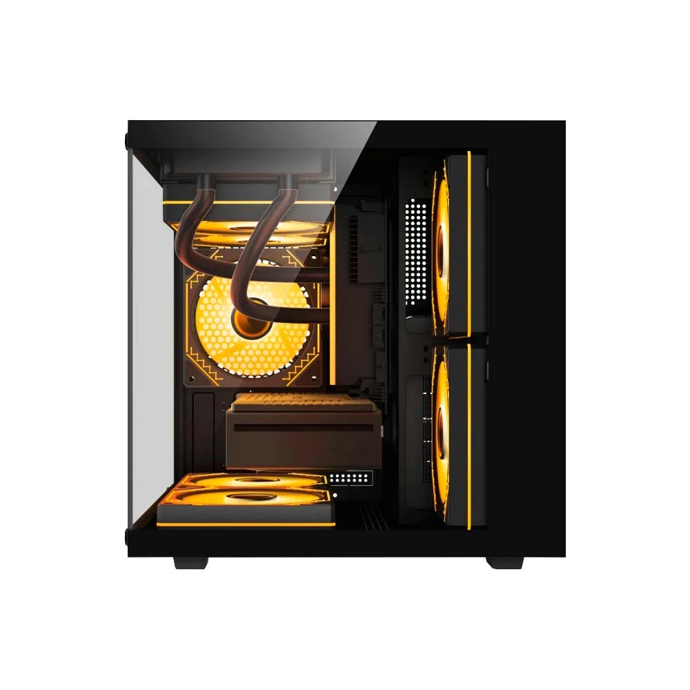Detalhes de Gabinete Duex Aquario Mid-tower Preto Sem Fans - Dxga325bk
