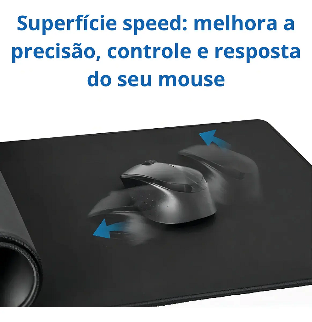 Detalhes de Mouse Pad Gamer Speed Grande 900x300m Borda Costurada MPK900