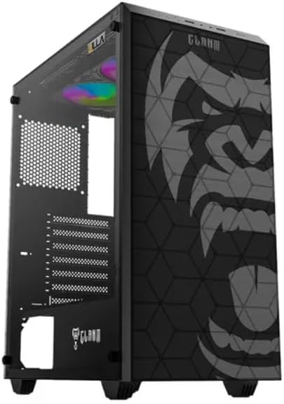Gabinete Gamer Clanm Zilla Mid Tower Suporta Até 6 Fan Preto
