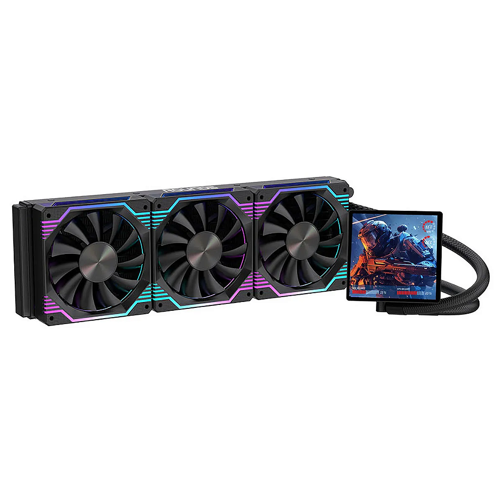 Water Cooler Zephyro ARGB 360mm Display LCD PWM Intel e AMD