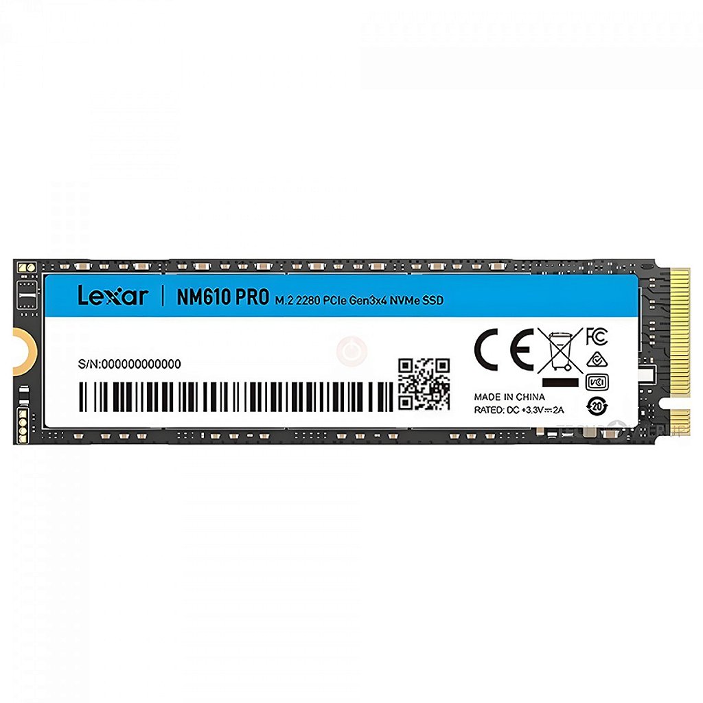 SSD Lexar 500GB NM610 PRO M.2 NVMe 3300Mb/s Desktop Notebook
