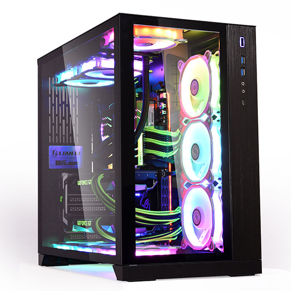 Gabinete Gamer Lian Li O11 Dynamic Preto E-ATX Vidro Tempera