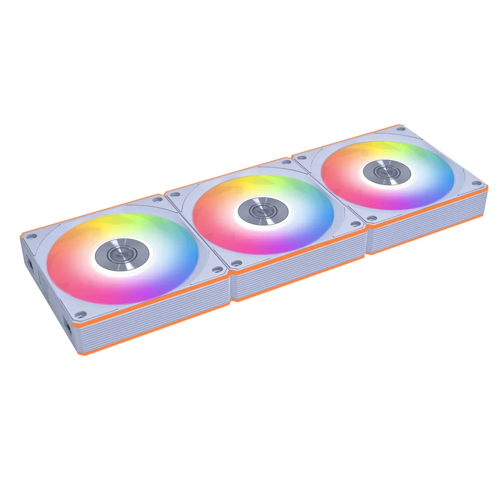 Detalhes de Kit 3 Fan120mm Lian Li Uni Cl Wireless ARGB Branco 12CL1W3W