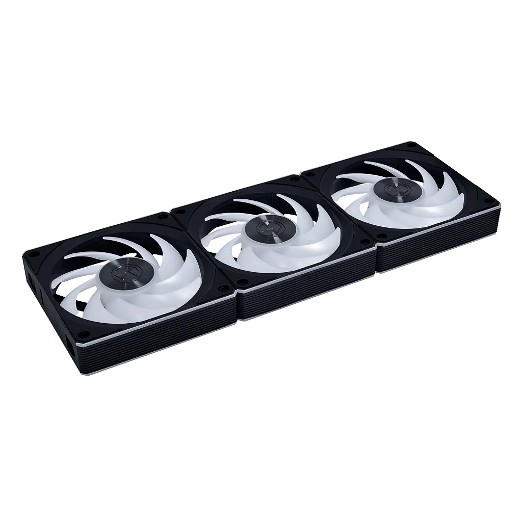 Detalhes de Kit 3 Fans Lian Li Uni Fan CL Wireless ARGB Preto 12CL1W3B