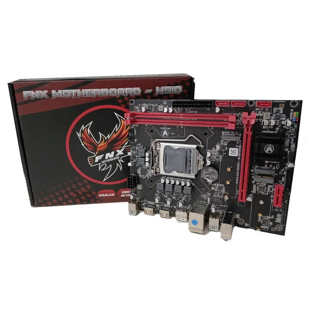 Placa Mãe FNX H510 LGA 1200 DDR4 M.2 NVMe HDMI DisplayPort
