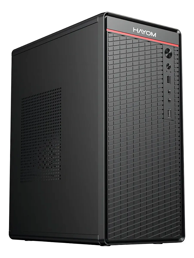 Gabinete Hayom GB1751 Preto Mini Tower Micro-ATX USB Compact