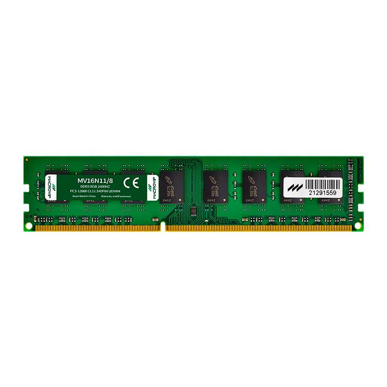 Memoria Ram Macrovip 8GB (1x8GB) DDR3 1600MHz MV16N11/8