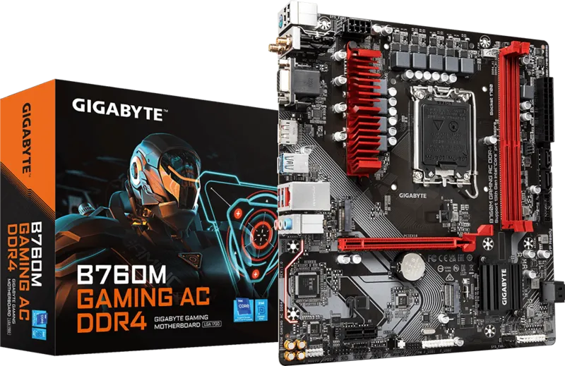 Placa Mãe Gigabyte B760M Gaming AC DDR5 Intel LGA 1700 DDR5