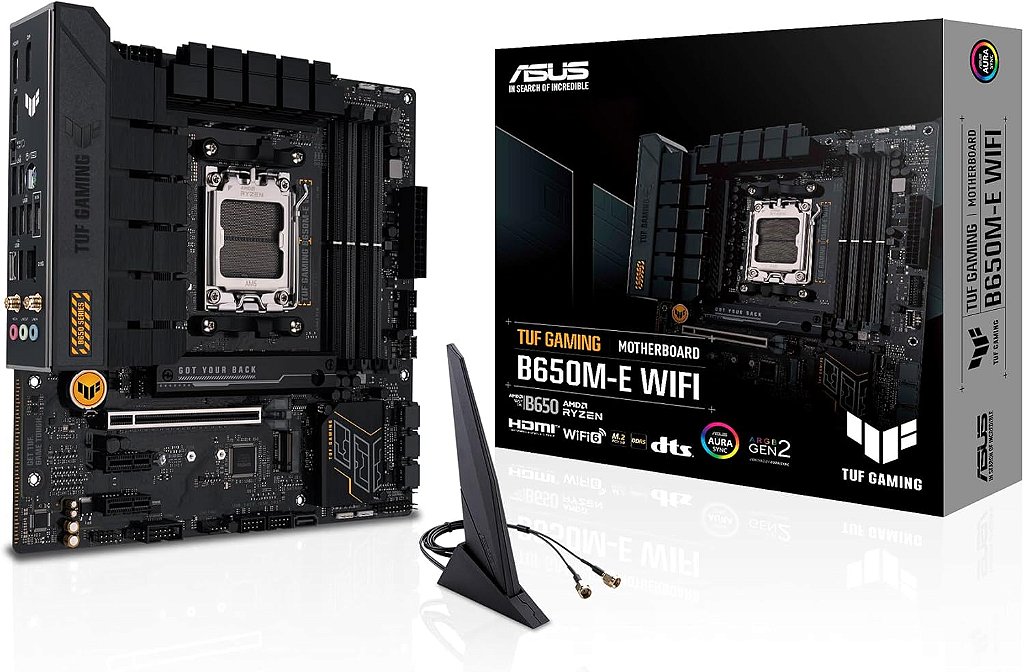 Placa Mãe Asus TUF Gaming B650M-E WIFI B650 DDR5 AMD AM5