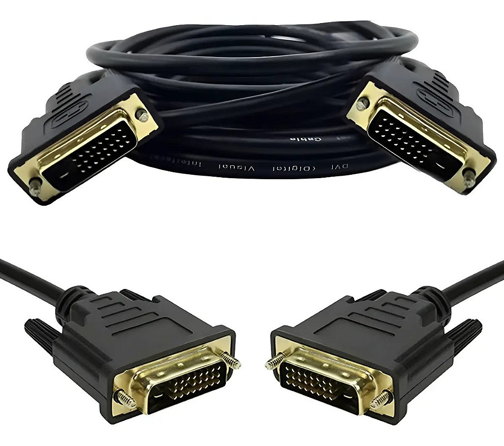 Detalhes de Cabo MD9 DVI-D Macho x DVI-D Macho 24+1 1,50m Preto