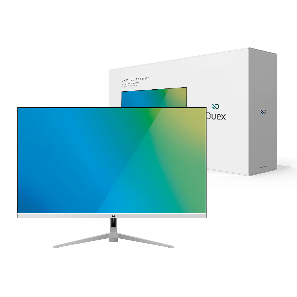 Monitor Gamer Duex DXMO27F240WS branco de 27 polegadas