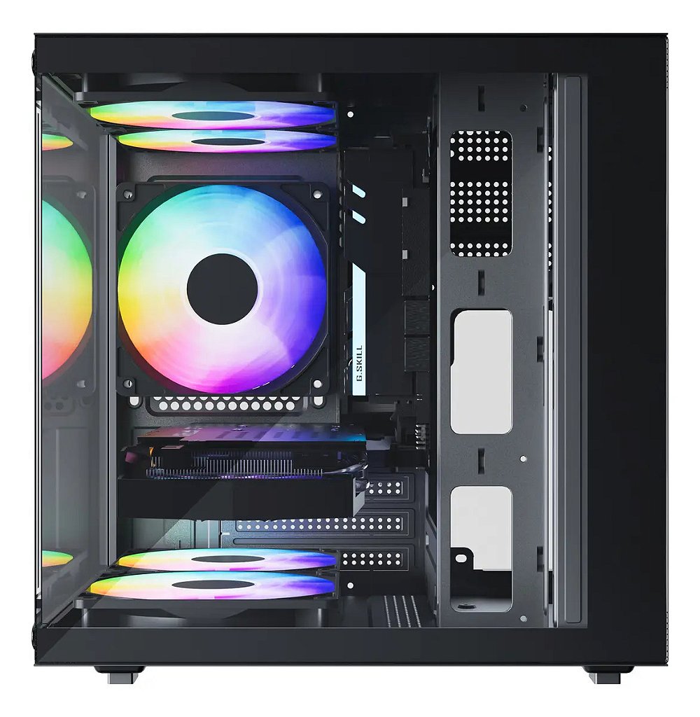 Interior do gabinete Bluecase BG-066 Life Dual Chamber