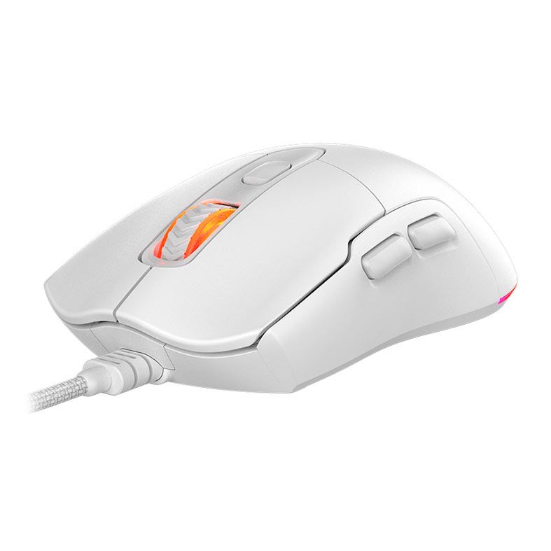 Mouse Gamer PCYes Malus White Ghost RGB PMGMWG branco