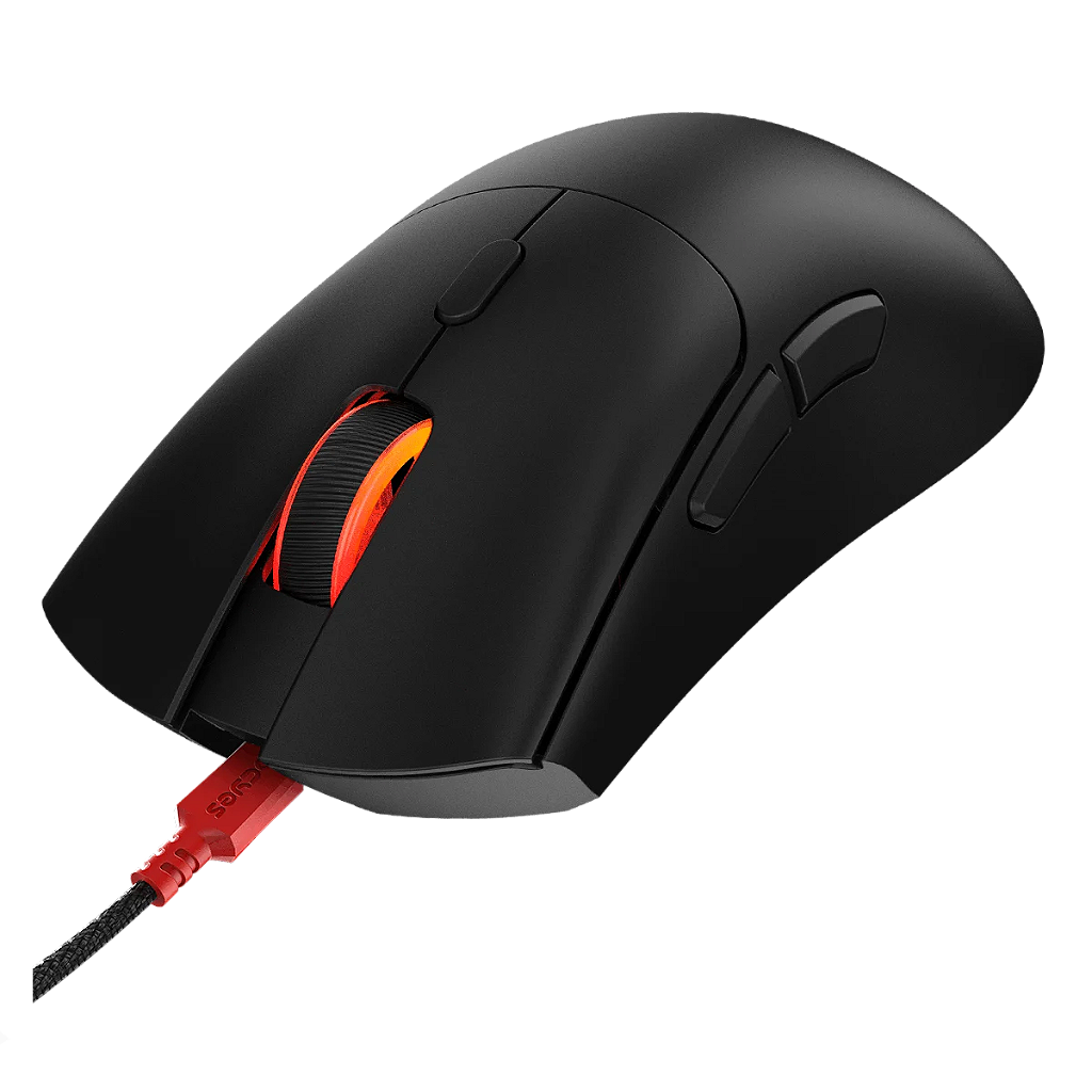 Mouse Gamer PCYes Hydrus Black Vulcan RGB PMGHBV preto