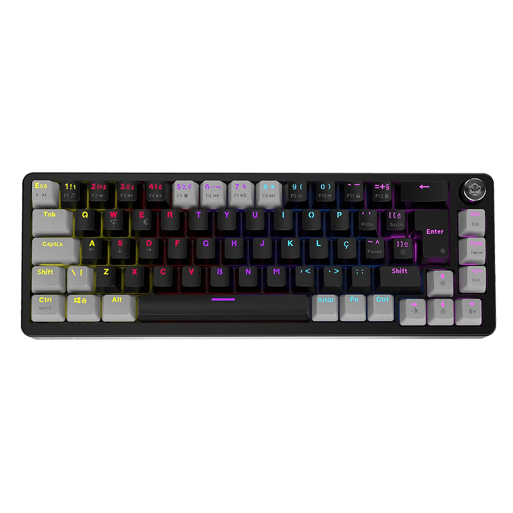 Teclado Mecânico PCYES Mecka Black Vulcan 65 por cento TPMKBVBL