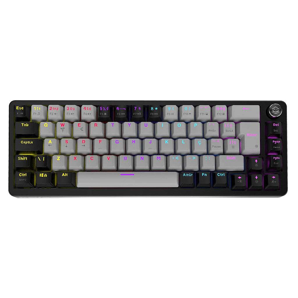 Teclado Mecânico PCYES Mecka Black Vulcan 65 por cento TPMKBVRD