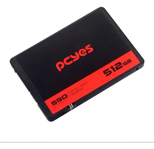Detalhes do SSD PCYes SSD25PY512 para desktop e notebook
