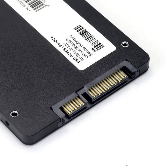 Detalhes do SSD PCYes SSD25PY1024 para desktop e notebook