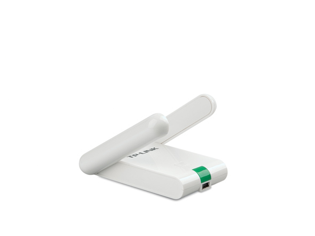 Detalhes e antenas do adaptador TP-Link TL-WN822N