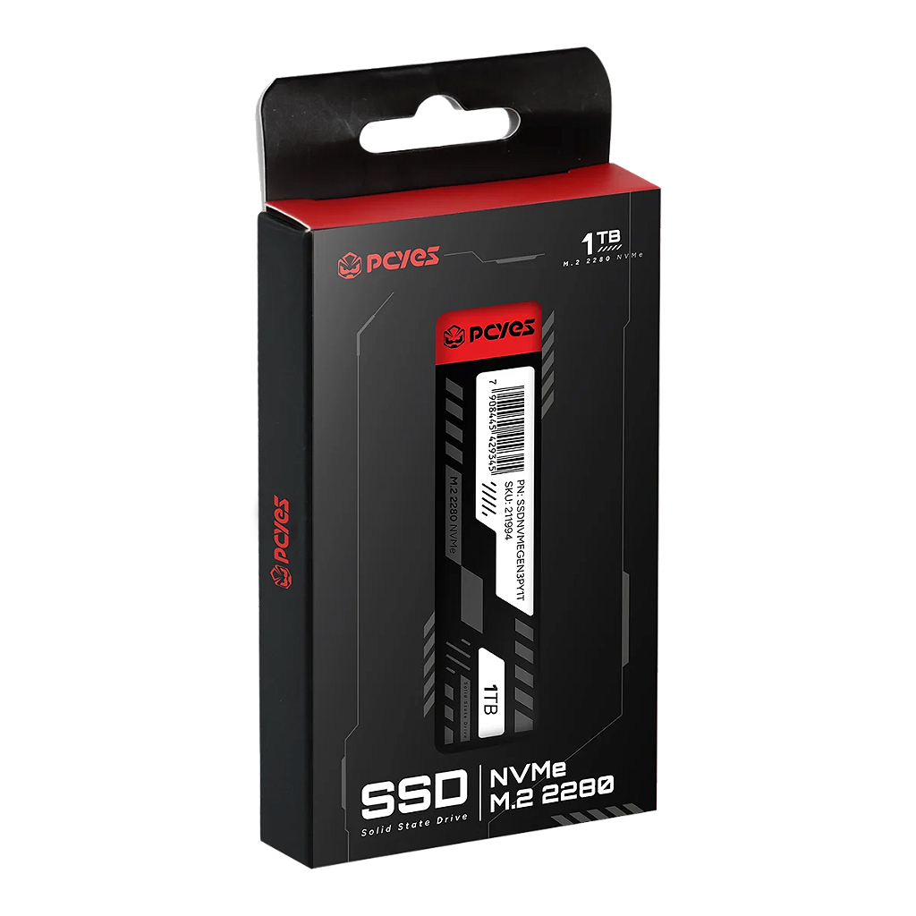 SSD PCYES 1TB M.2 2280 NVMe PCIe 3.0 x4
